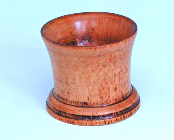 Antique Treen Beech Pot c.1860 to c.1880 English (1 of 1)