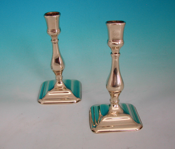 Pair of Antique Metalware Brass Candlesticks (1 of 1)