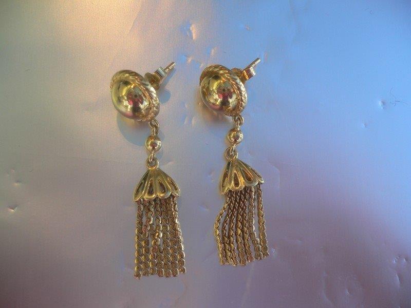 18ct. Gold Drop Earrings (1 of 1)