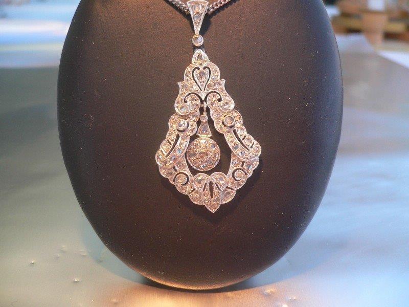 Art Deco Diamond Pendant (1 of 1)