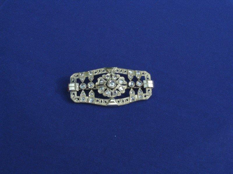 A Stylish Art Deco Diamond Brooch (1 of 1)