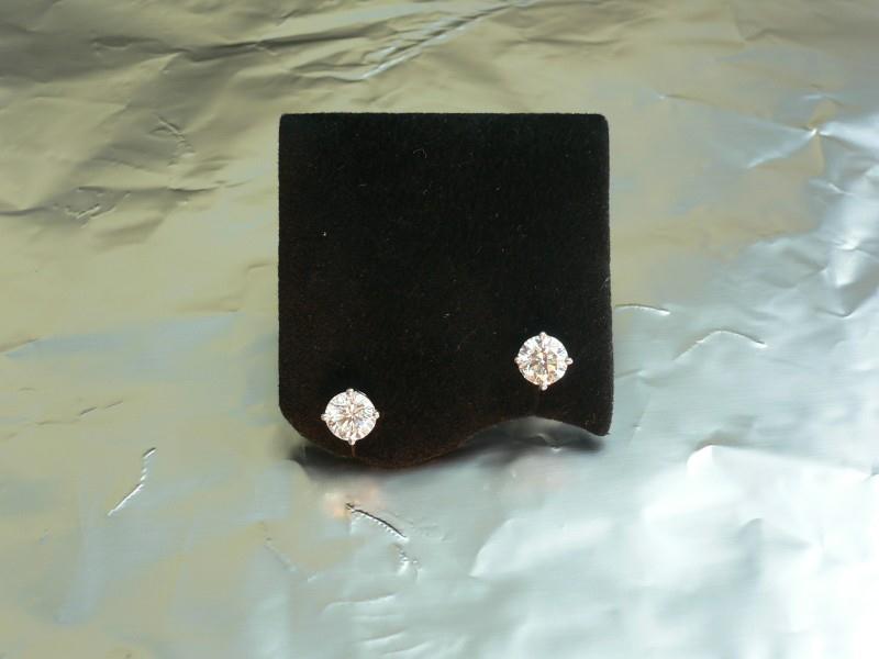Diamond Studs Set in Platinum (1 of 1)