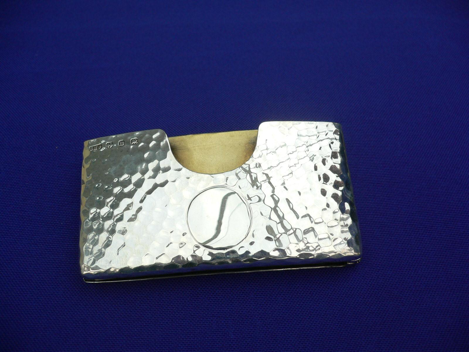 Silver Card Case with Notepad in Fitted Case 1896 (1 of 2)