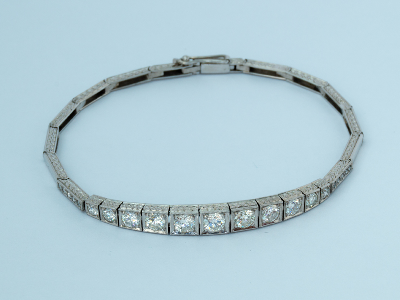 Deco 14ct Gold Bracelet (1 of 1)