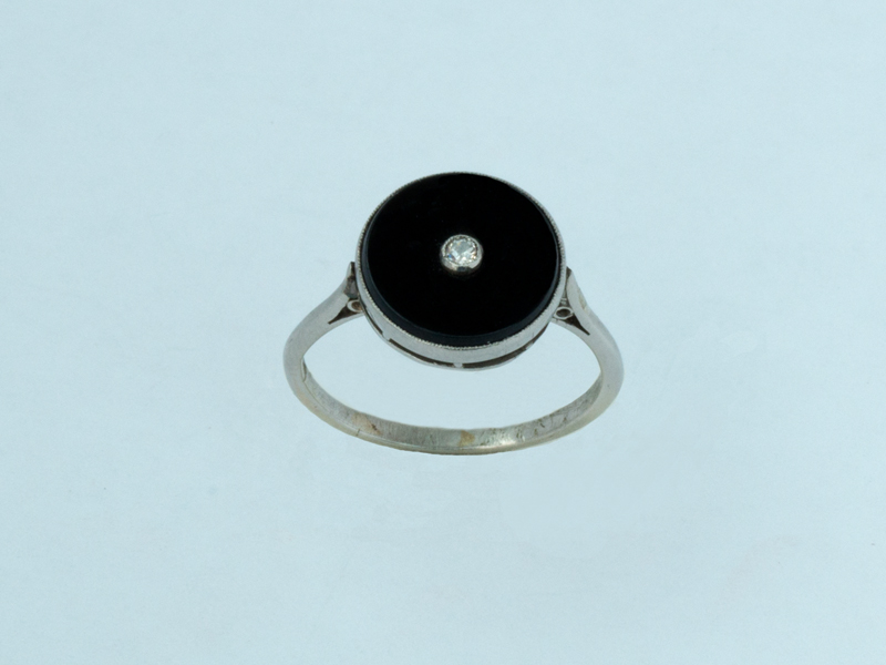Onyx 14ct Gold Ring (1 of 1)