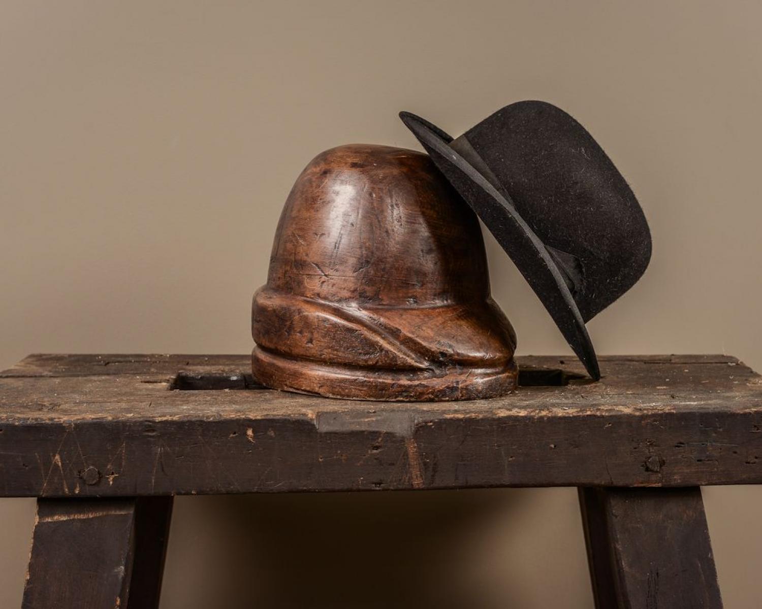 Wooden hat form (1 of 1)