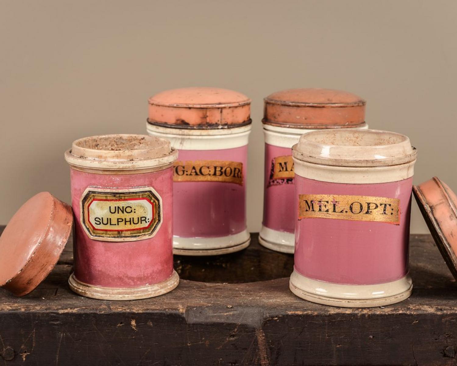 Four apothecary bottles C. 1920 (1 of 1)