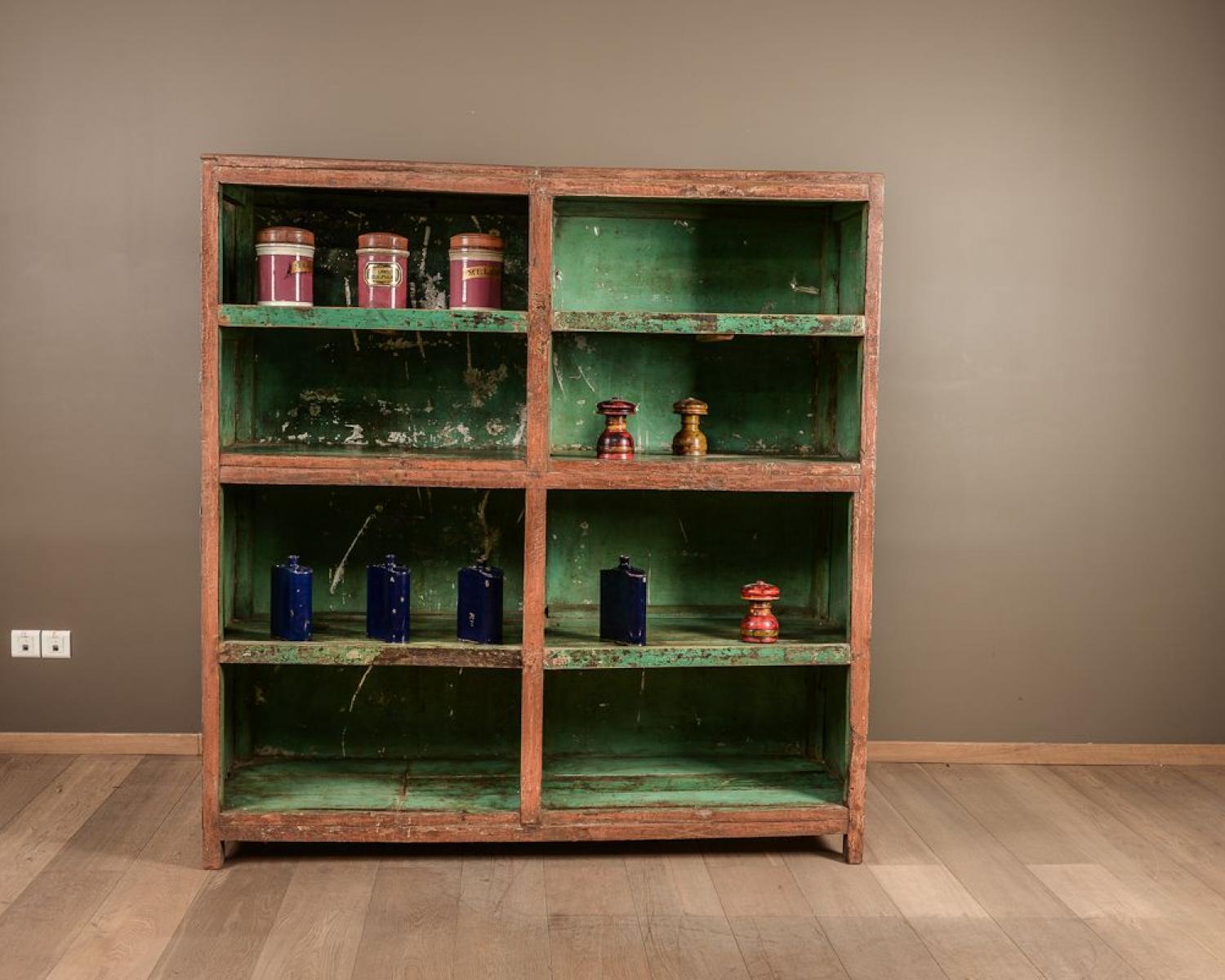 Wooden and sheet metal shelf (1 of 4)