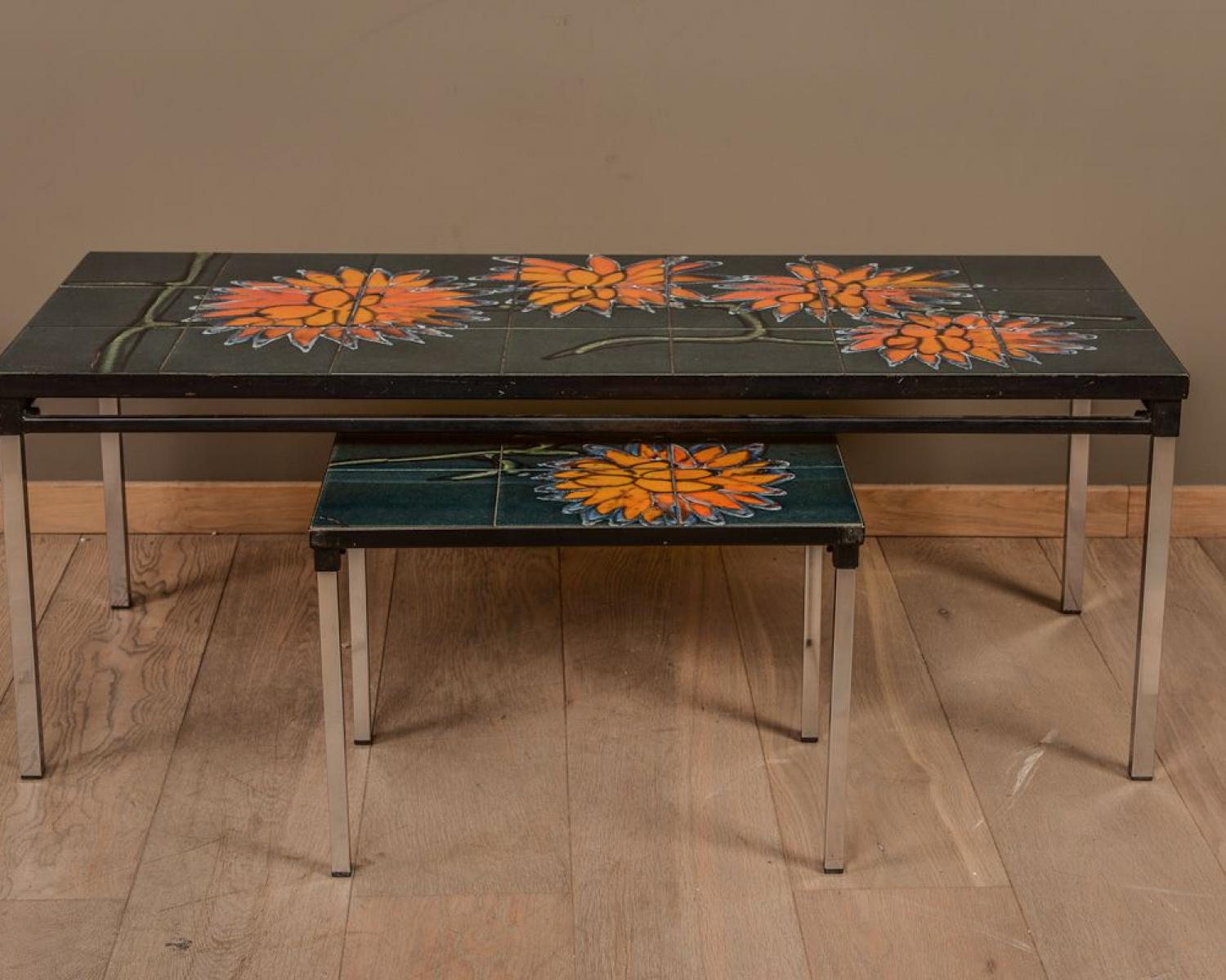 Ceramic and steel tables from the 70's (1 of 3)