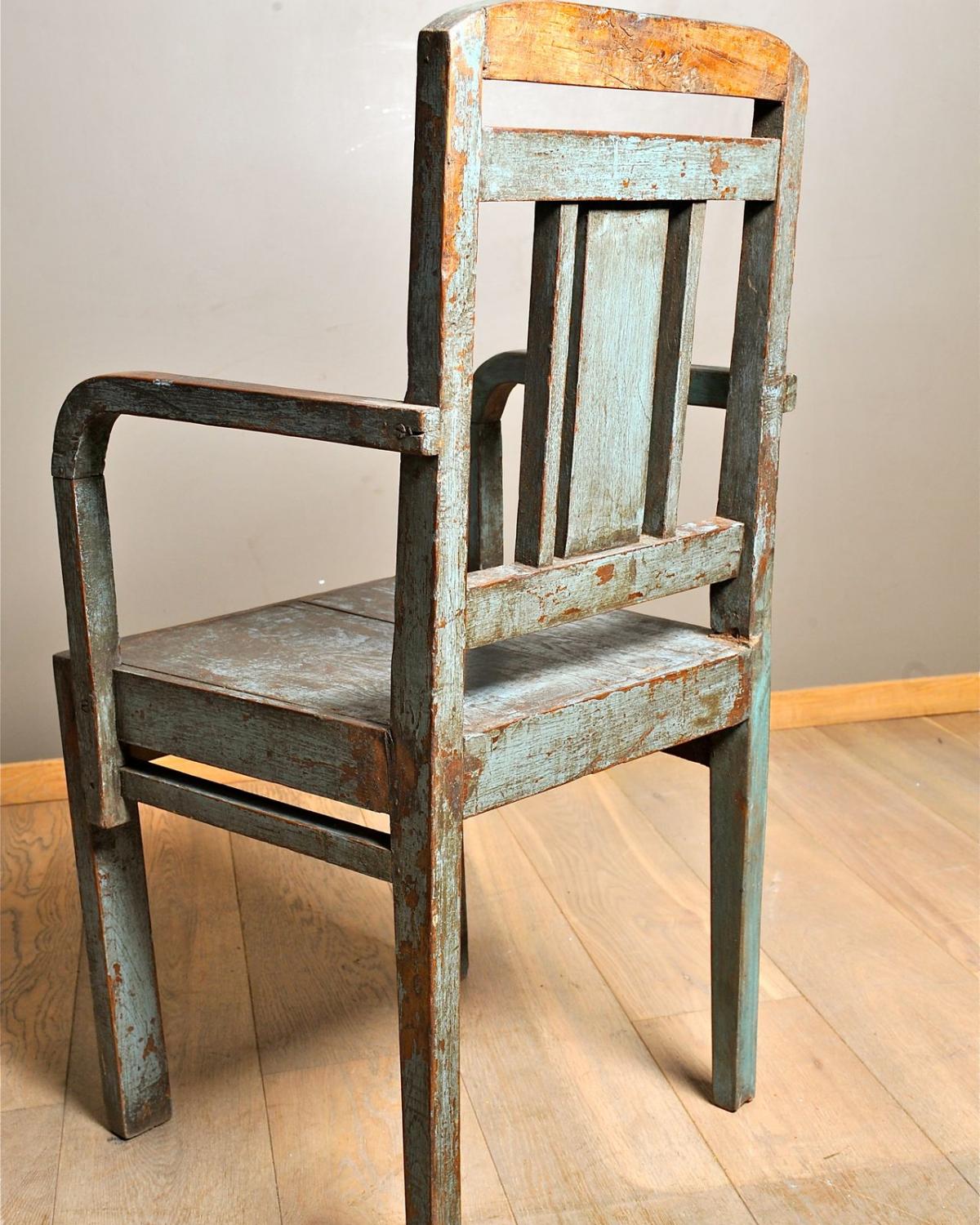 Massive teak armchair (1 of 1)