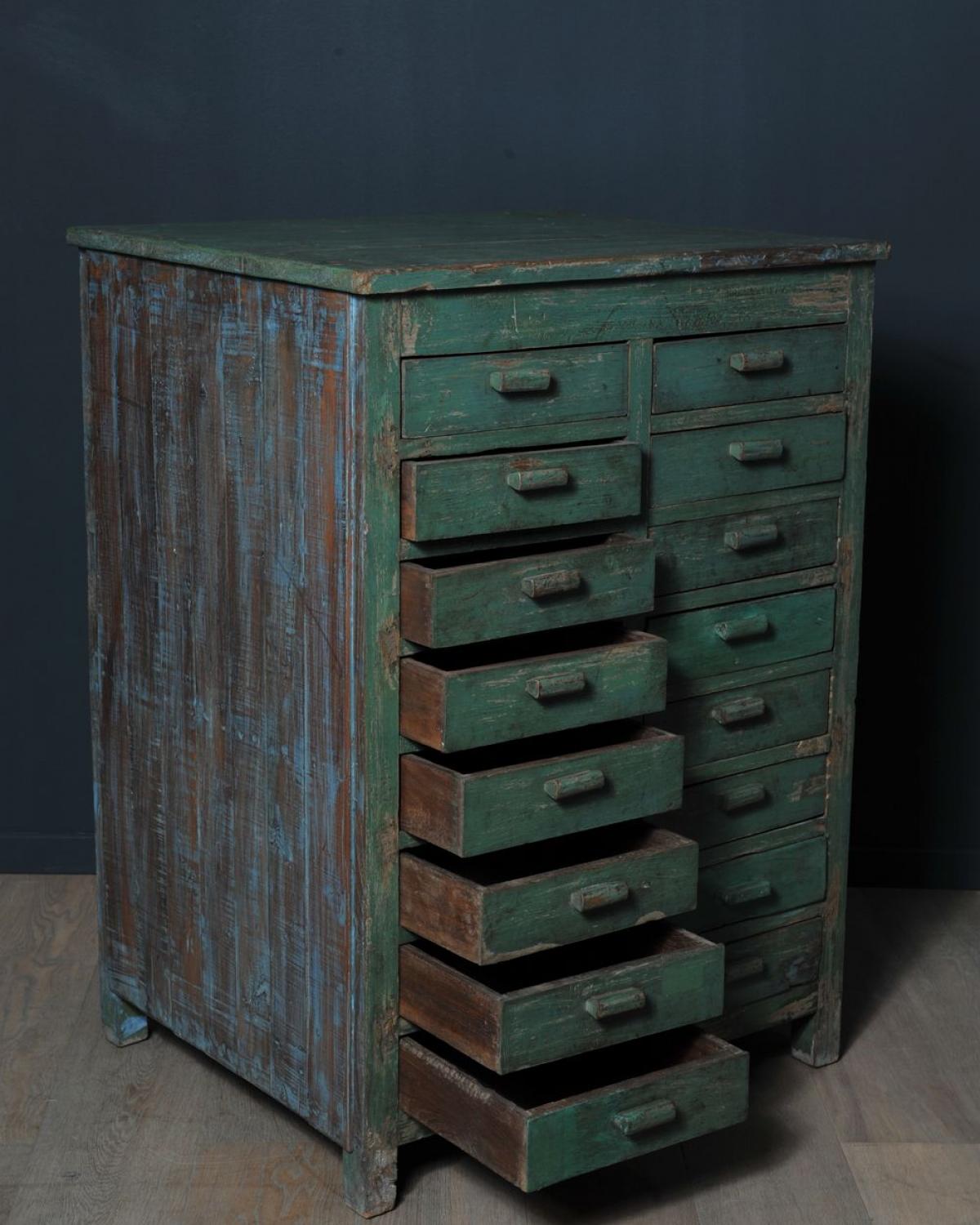 Wooden chest with 16 drawers (1 of 1)