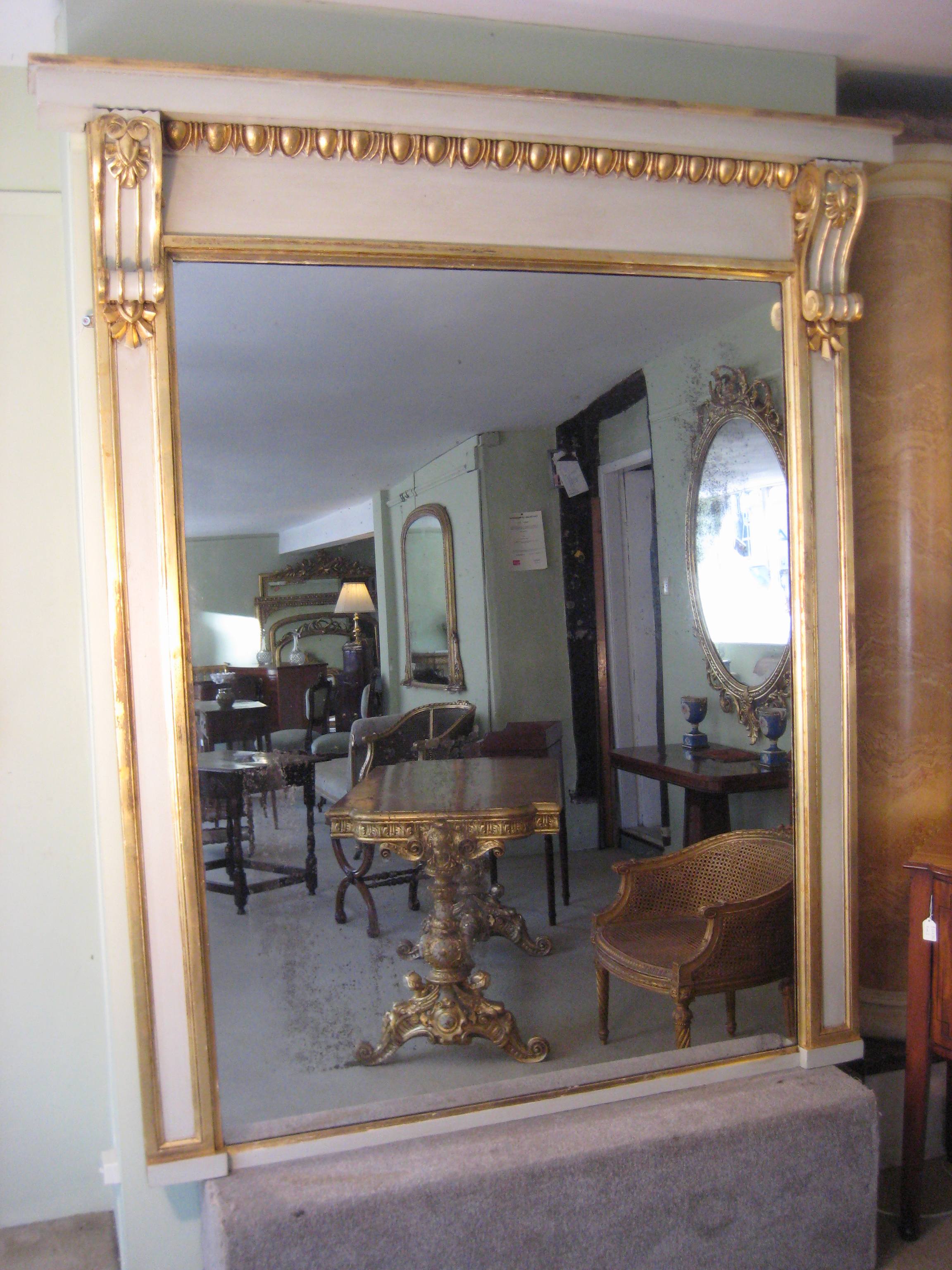 Painted and Parcel-Gilt Overmantel (c.1880) (1 of 1)