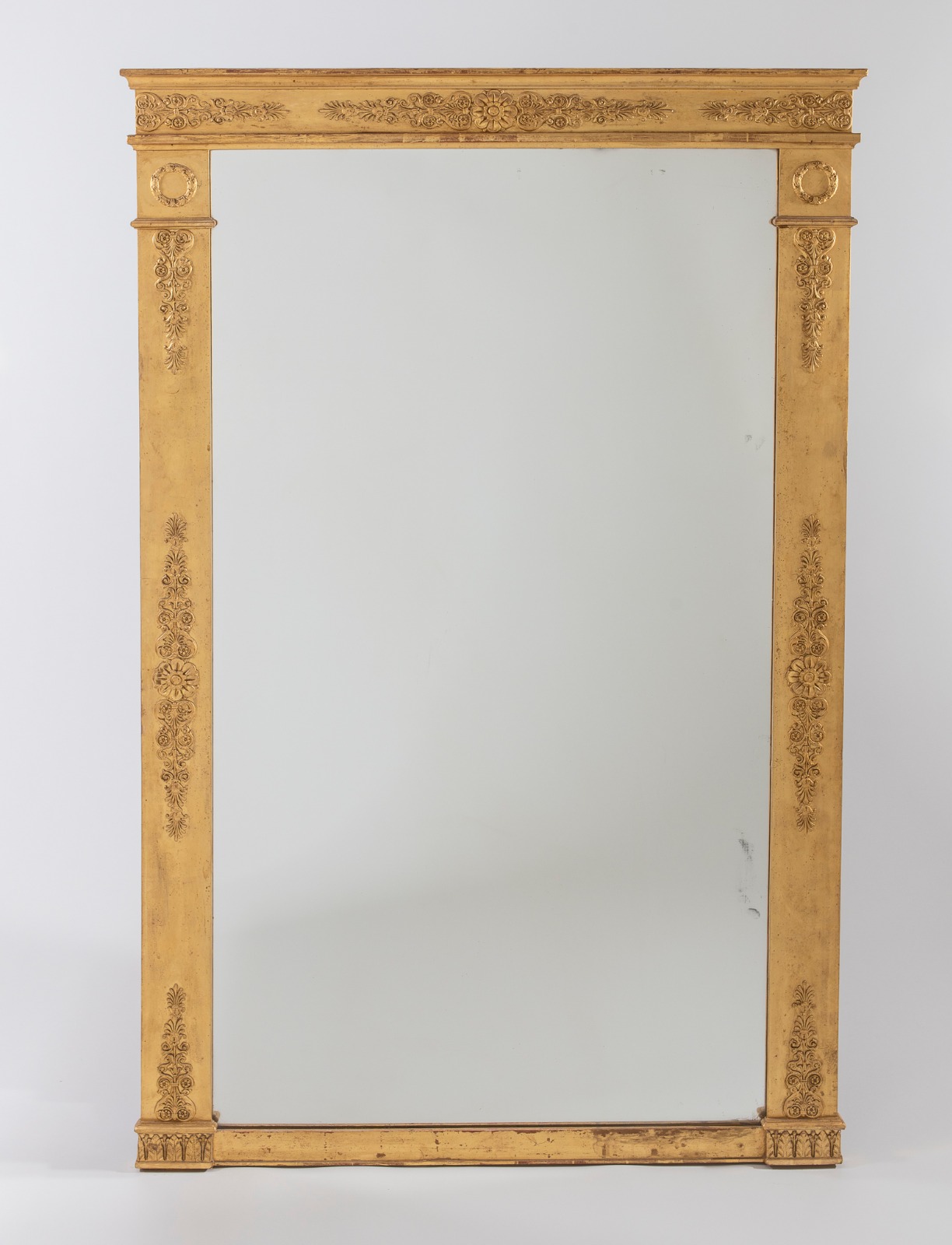 Large 19th Century French Empire Style Gilt Overmantle Mirror (1 of 1) Large 19th Century French Empire Style Gilt Overmantle Mirror (1 of 1)