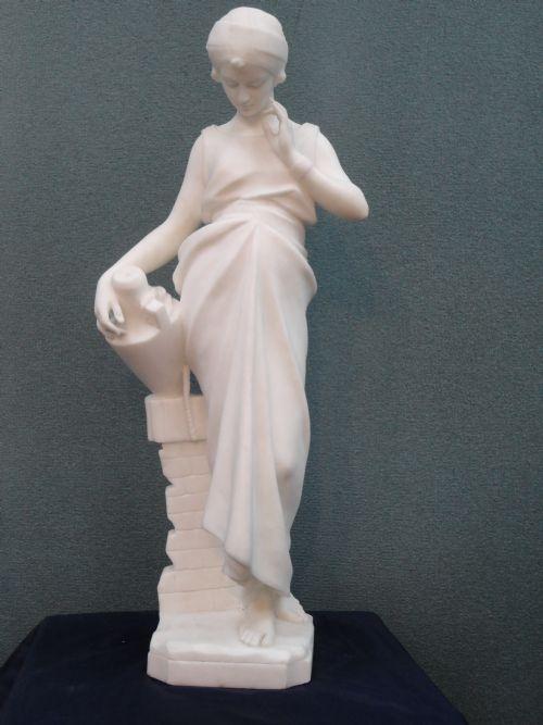 Italian Alabaster Sculpture of a Female Figure (1 of 1)