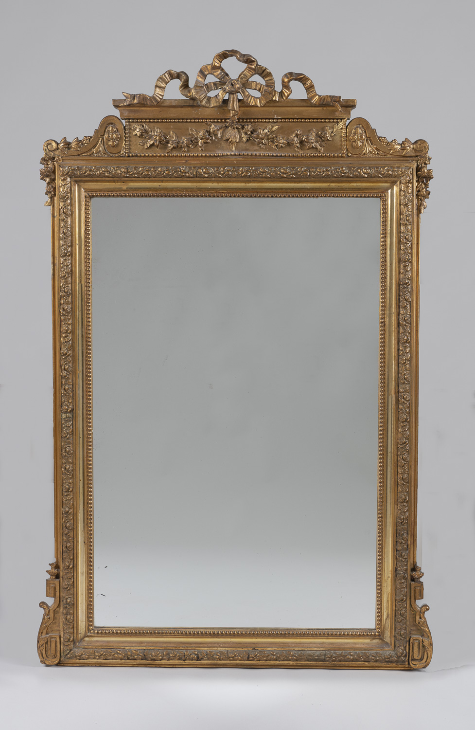 19th Century Large French Decorative Gilt Overmantle Mirror (1 of 1) 19th Century Large French Decorative Gilt Overmantle Mirror (1 of 1)