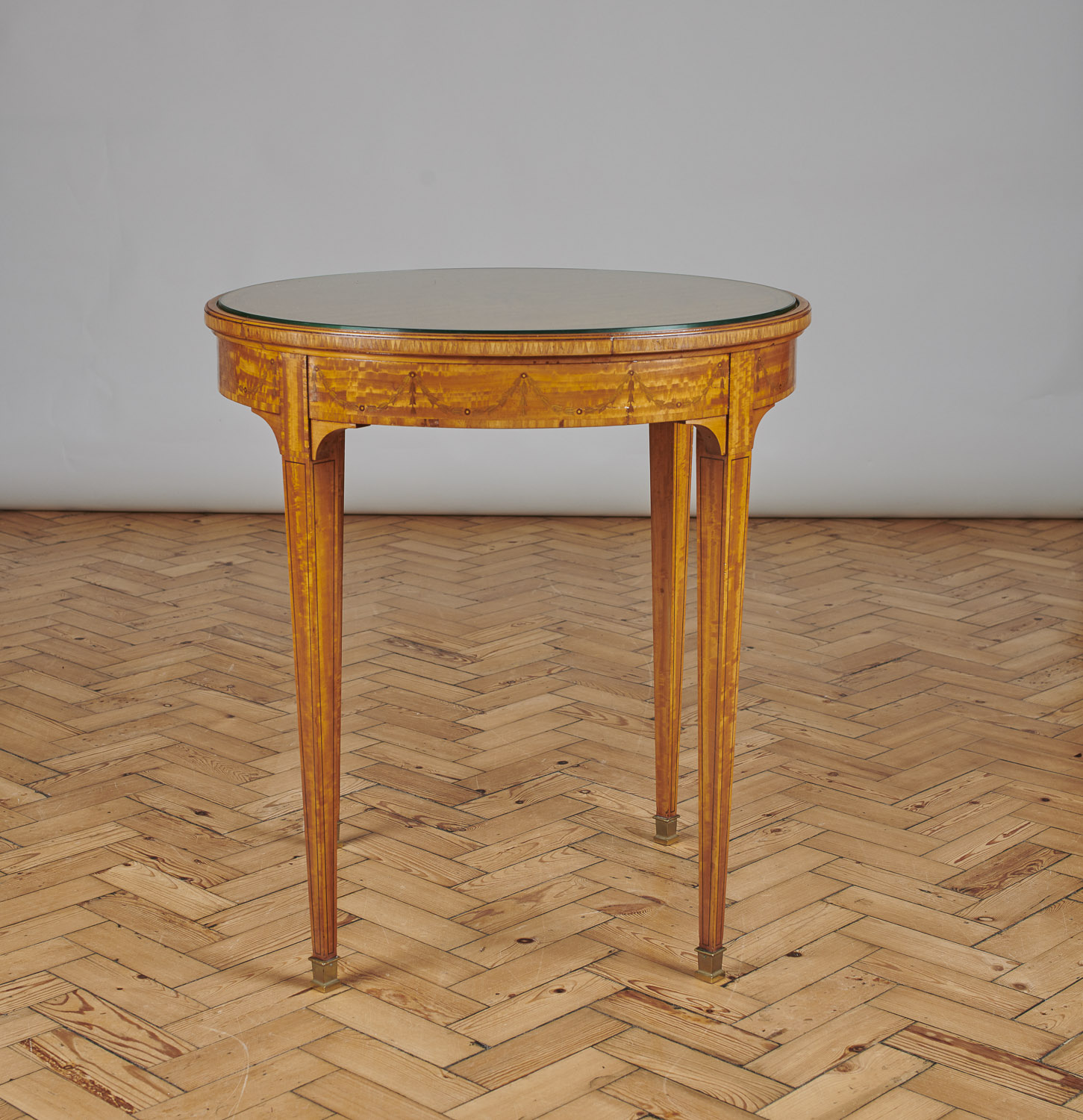 French Inlaid Satinwood Occasional Table (1 of 5)