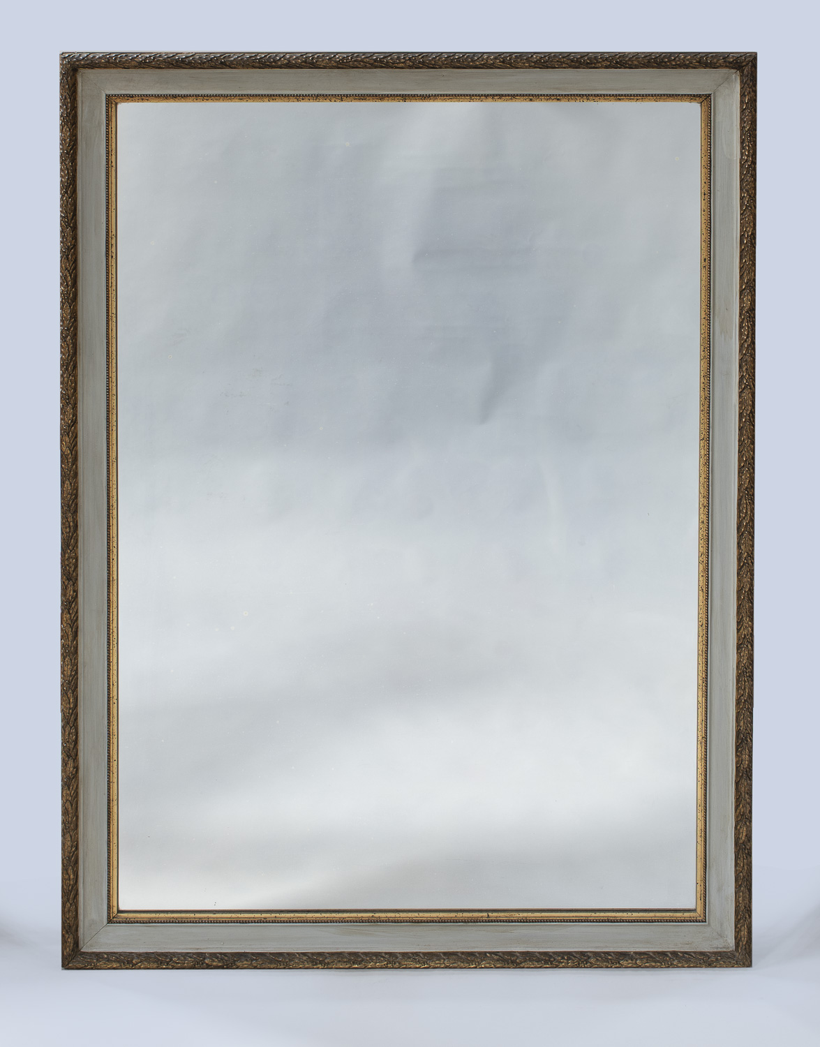 Large French Painted & Gilt Overmantle Mirror (1 of 1) Large French Painted & Gilt Overmantle Mirror (1 of 1)