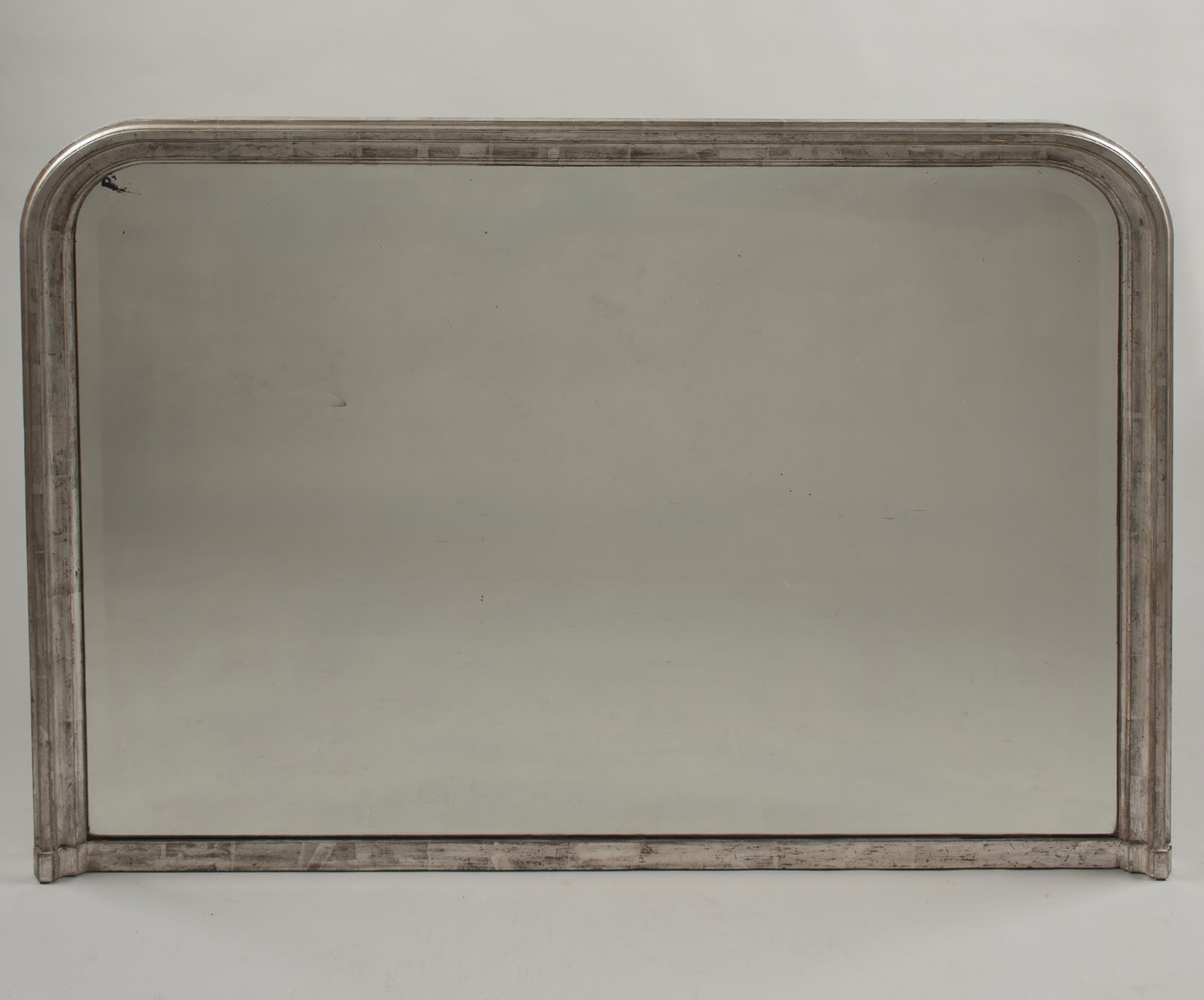 Large French 19th Century Silvered Overmantle Mirror (1 of 1) Large French 19th Century Silvered Overmantle Mirror (1 of 1)