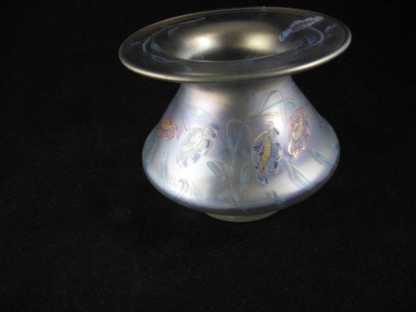 Pretty Art Nouveau Glass Dish by Fritz Heckert (1 of 4)