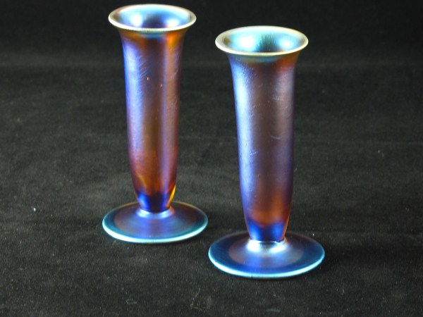 Pair of WMF Myra Miniature Glass Vases (1 of 1)