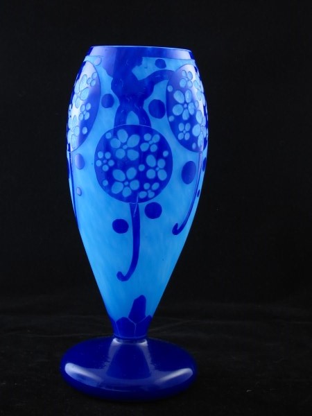Schneider - Le Verre Francais Azurettes Vase (1 of 1)