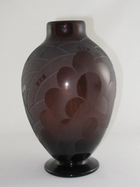 Verart Art Deco Glass Vase c.1930 (1 of 1)