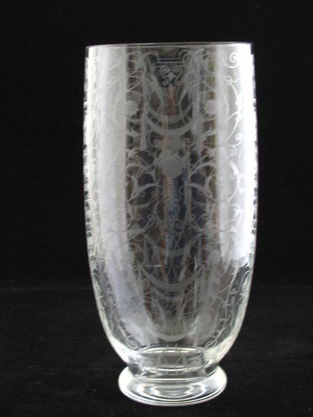 Baccarat Acid Etched Vase (1 of 3)