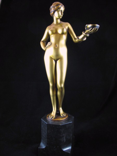 Hygieia - a Cold Painted Art Nouveau Bronze Figure (1 of 1)