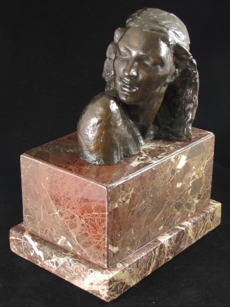 Bronze Bust of a Woman (1 of 3)
