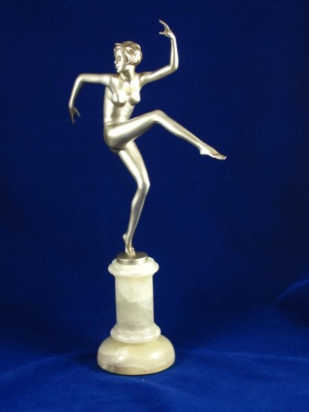 Jospeh Lorenzl Cold Painted Bronze Female Nude Dancer (1 of 1)