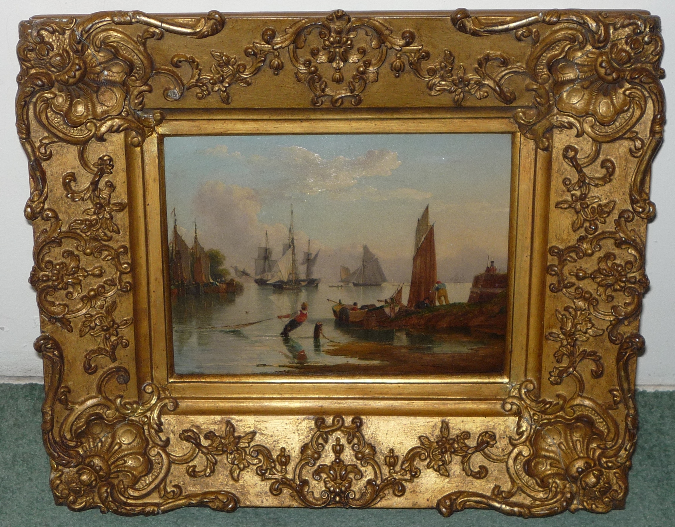 A Pair of Oil Paintings by John Ward of Hull c.1830 LA12227