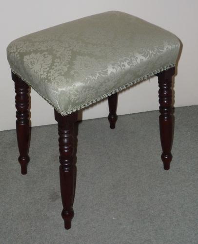 An antique Georgian mahogany stool circa 1825 (1 of 1)