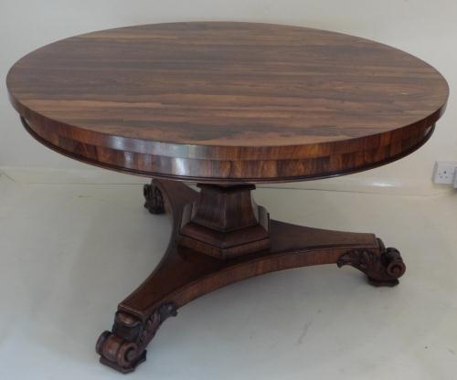Rosewood William IV Center Table (1 of 1)