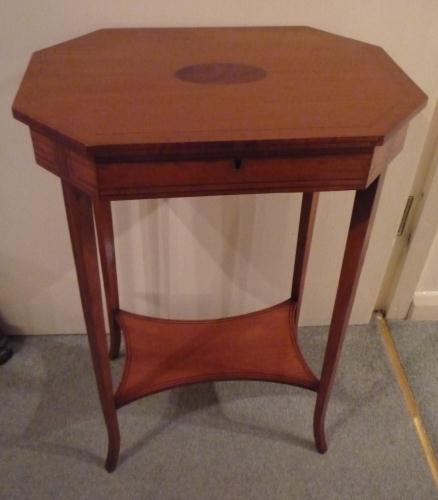 Edwardian Satinwood Work Table (1 of 1)