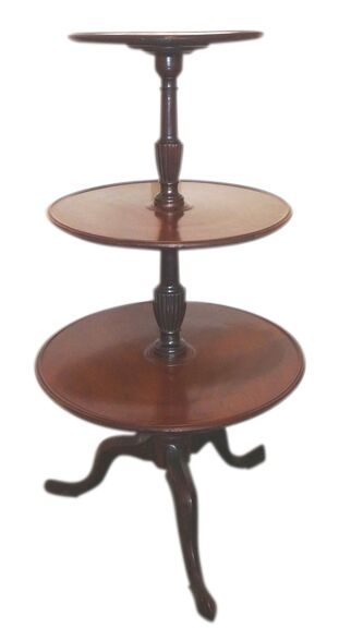 Antique Georgian Mahogany Dumb Waiter (1 of 1)