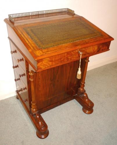 Antique Victorian Walnut Davenport (1 of 1)