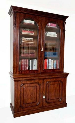 Fine Antique Victorian Mahogany Bookcase (1 of 1)