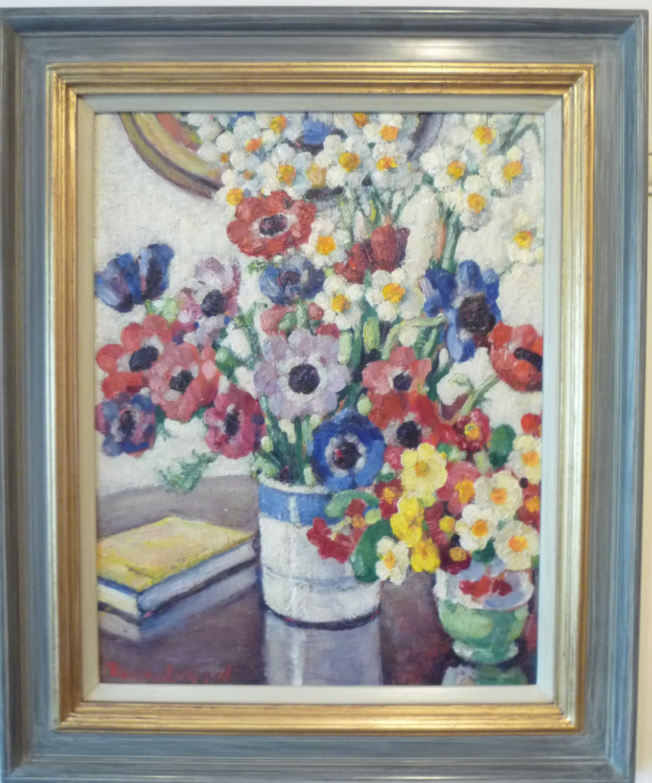 Oil Painting of 'Flowers' by Rowley Leggett c 1930 (1 of 1)