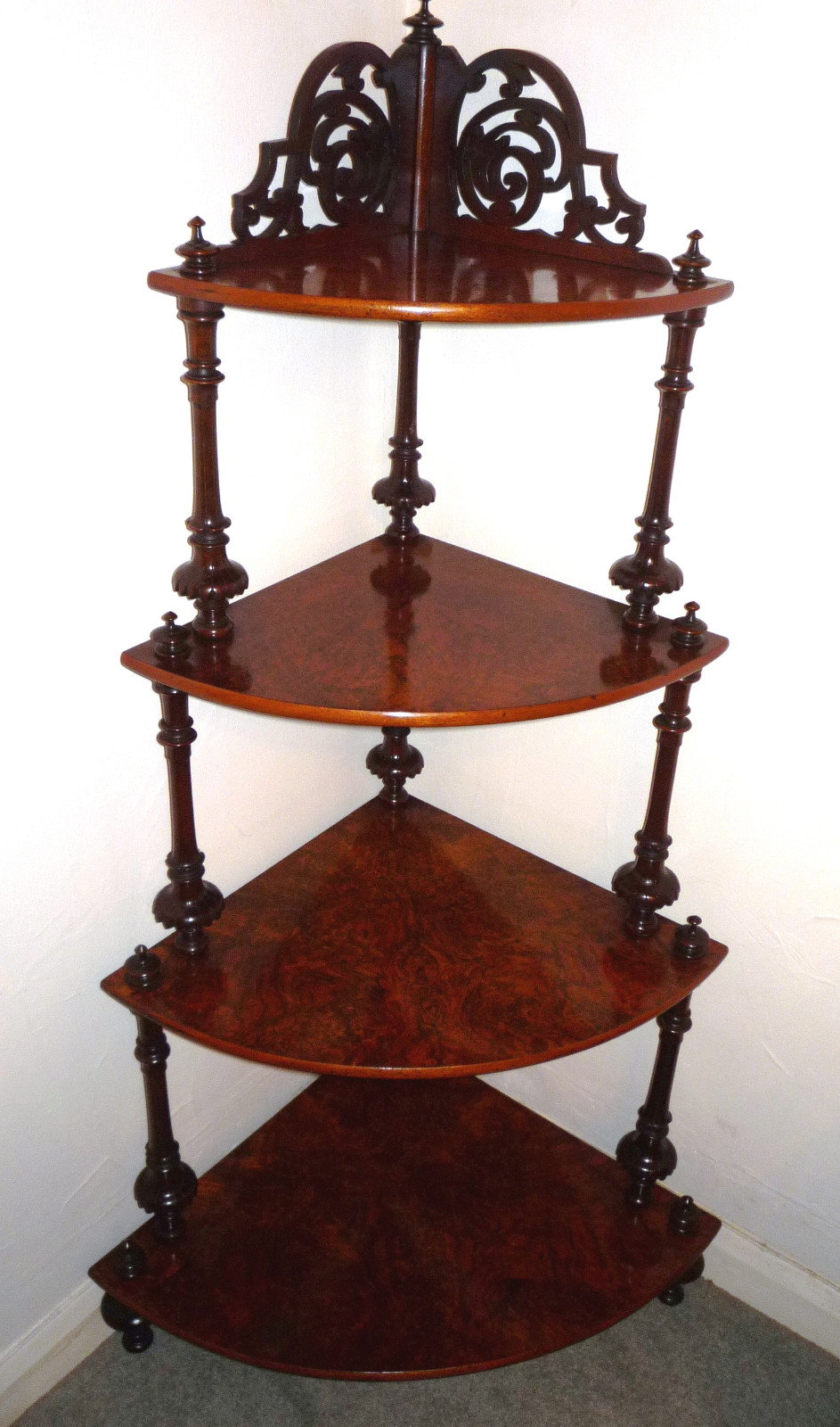 Victorian Burr Walnut Whatnot c.1865 (1 of 1) Victorian Burr Walnut Whatnot c.1865 (1 of 1)