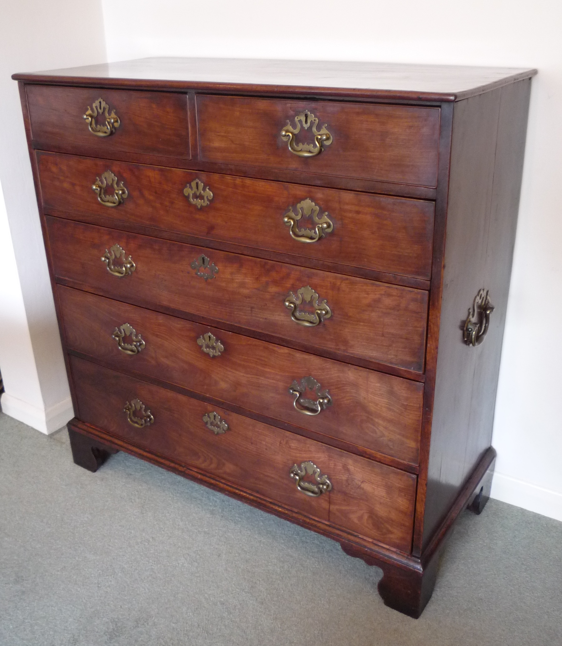 Tall George III Mahogany Chest c.1770 (1 of 1)