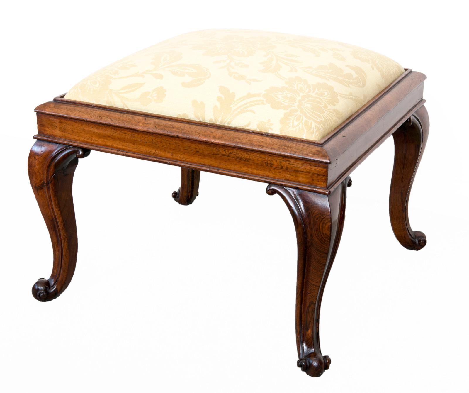 Antique Victorian Rosewood Stool c.1845 (1 of 1)