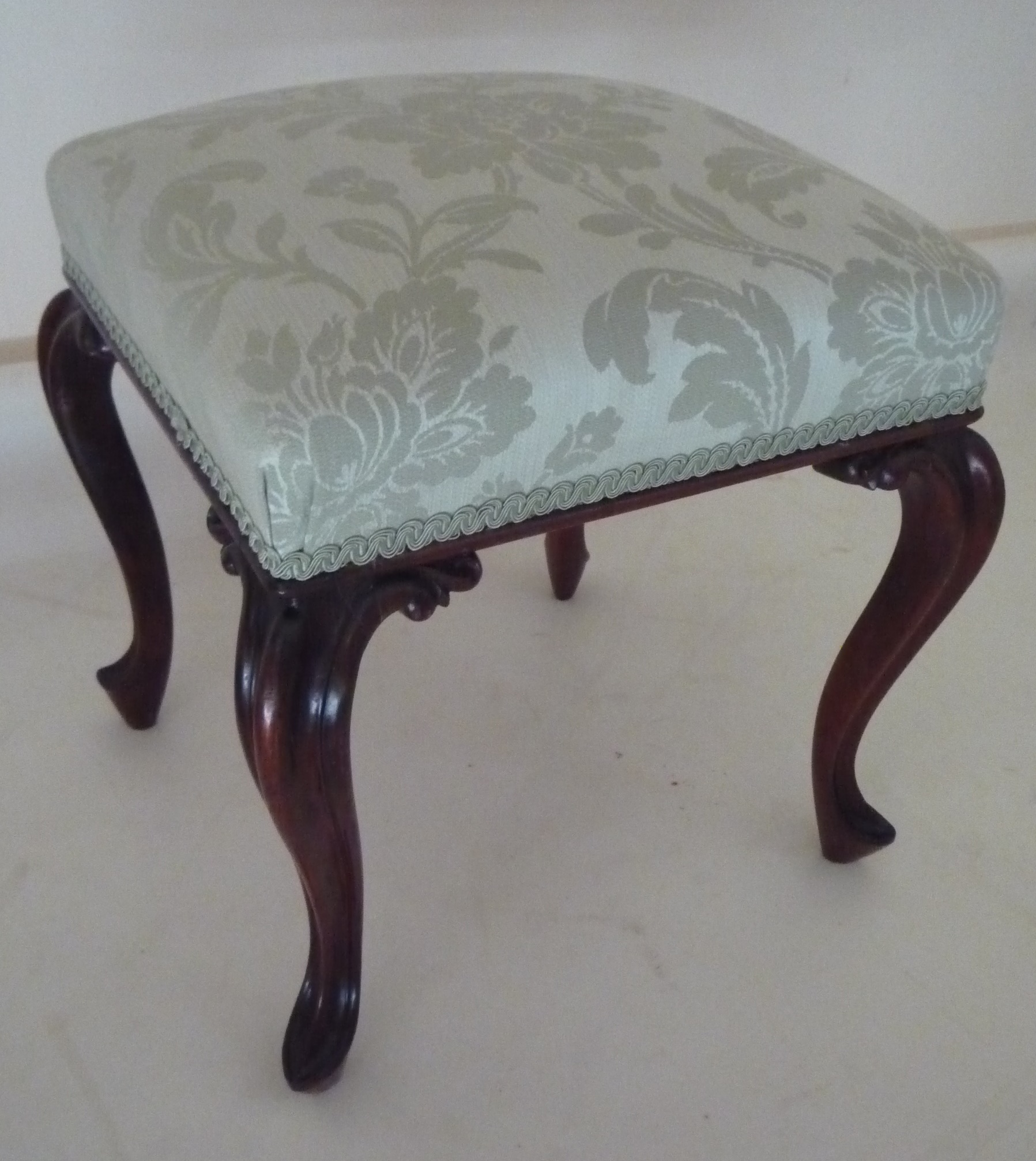 Victorian Mahogany Stool c.1850 (1 of 1)