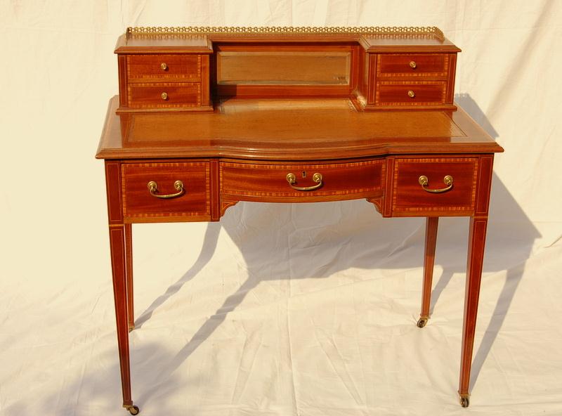 Maple & Co Mahogany Writing Desk (1 of 8)