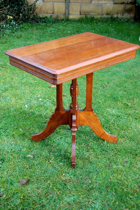 Walnut Arts & Crafts Centre Table (1 of 1)