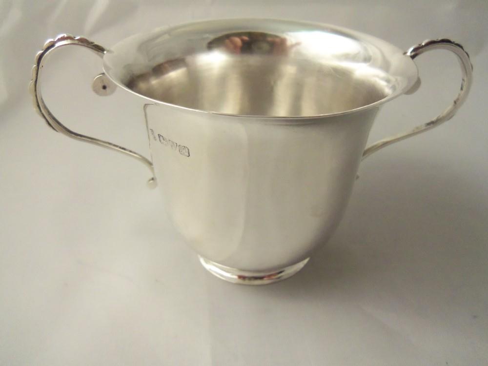 Antique Edwardian Silver Porringer 1901 (1 of 1)