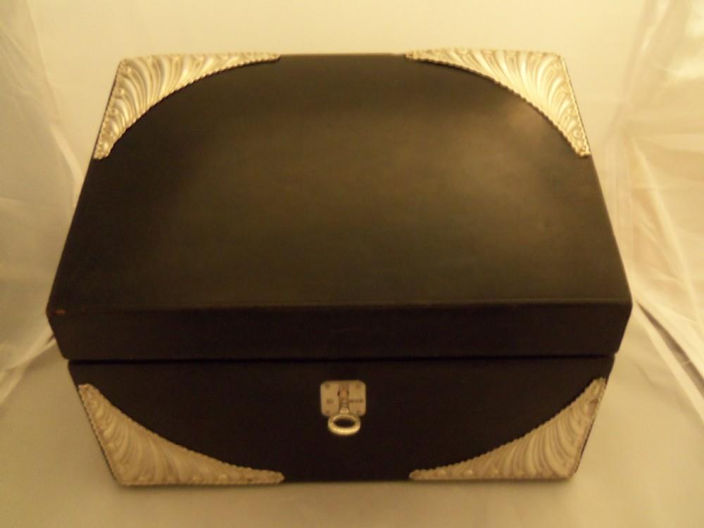 Antique Victorian Silver Stationery Box Comyns 1899 (1 of 1)
