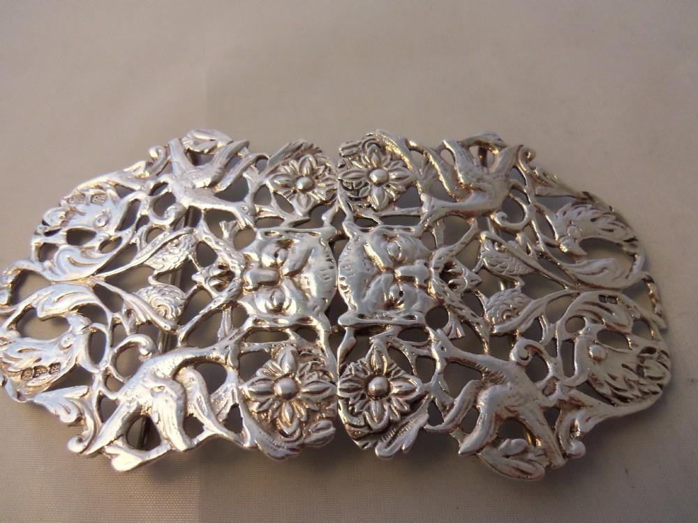 Antique Victorian Silver Nurses Buckle 1893 (1 of 1)