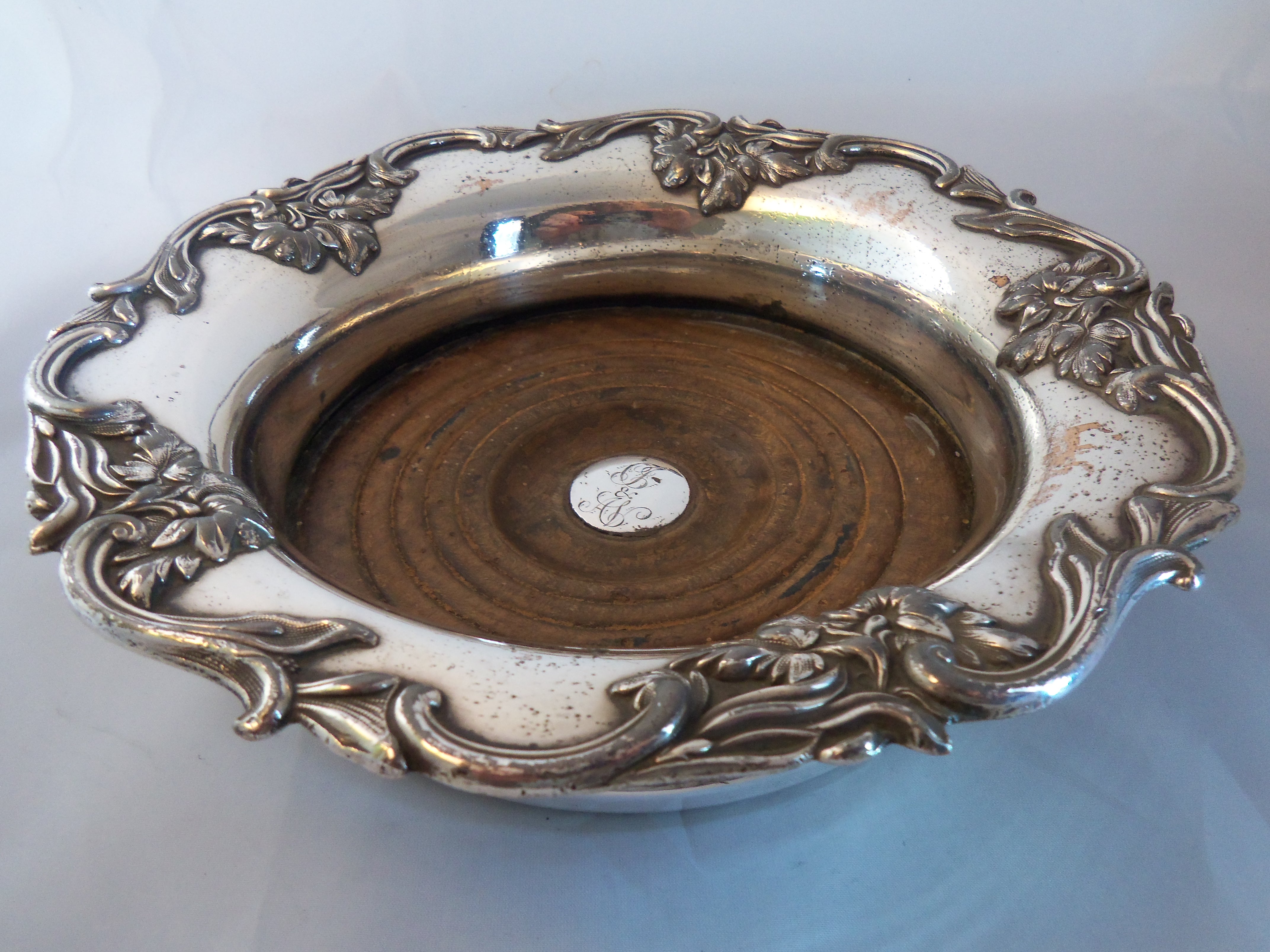 Georgian Antique Sheffield Plate Decanter / Wine Coaster (1 of 5)