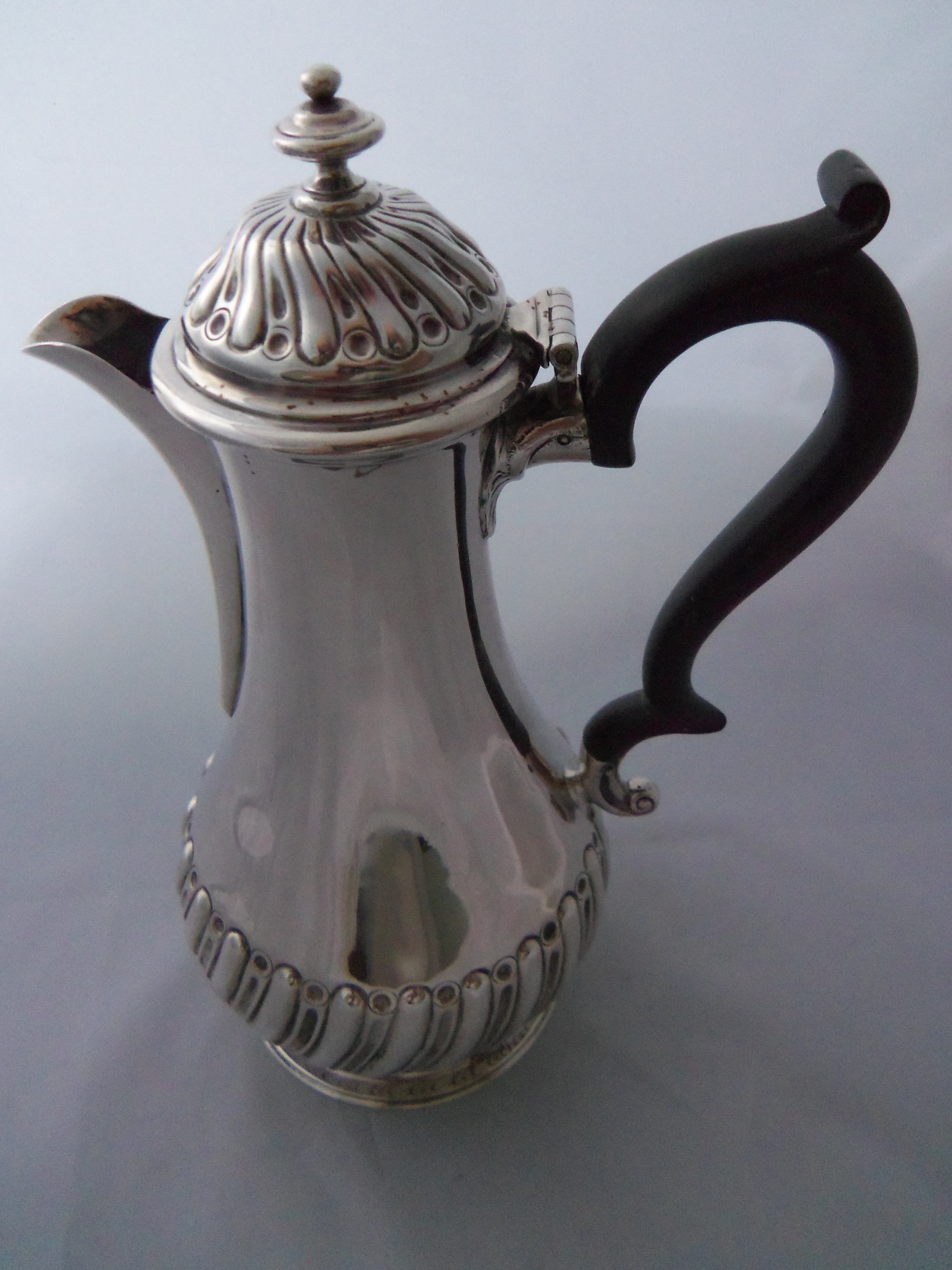 GIBSON & LANGMAN  VICTORIAN SILVER WINE JUG 1893 (1 of 1)