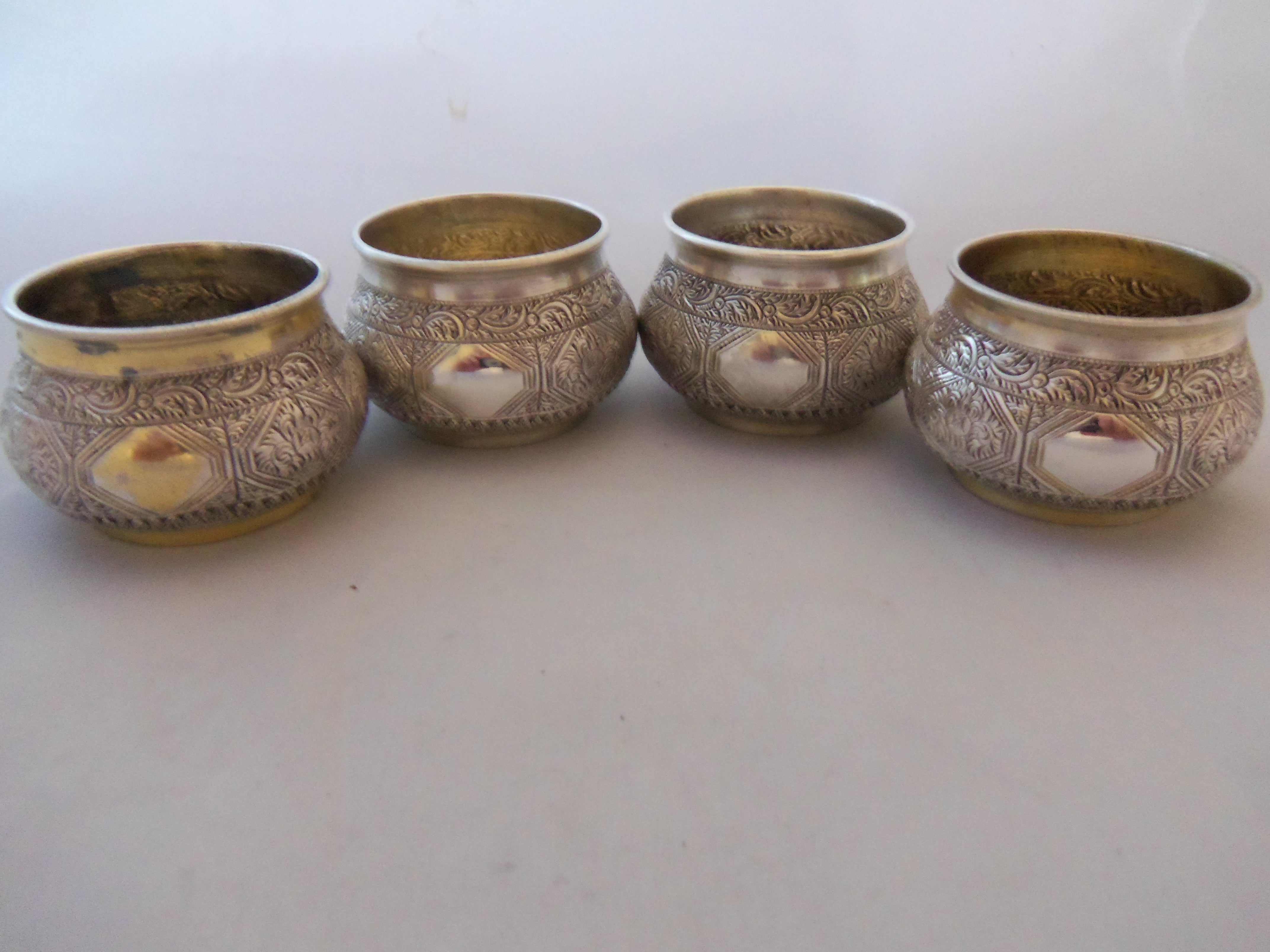 Set of 4 George Fox Victorian Silver Salts 1870 (1 of 1)
